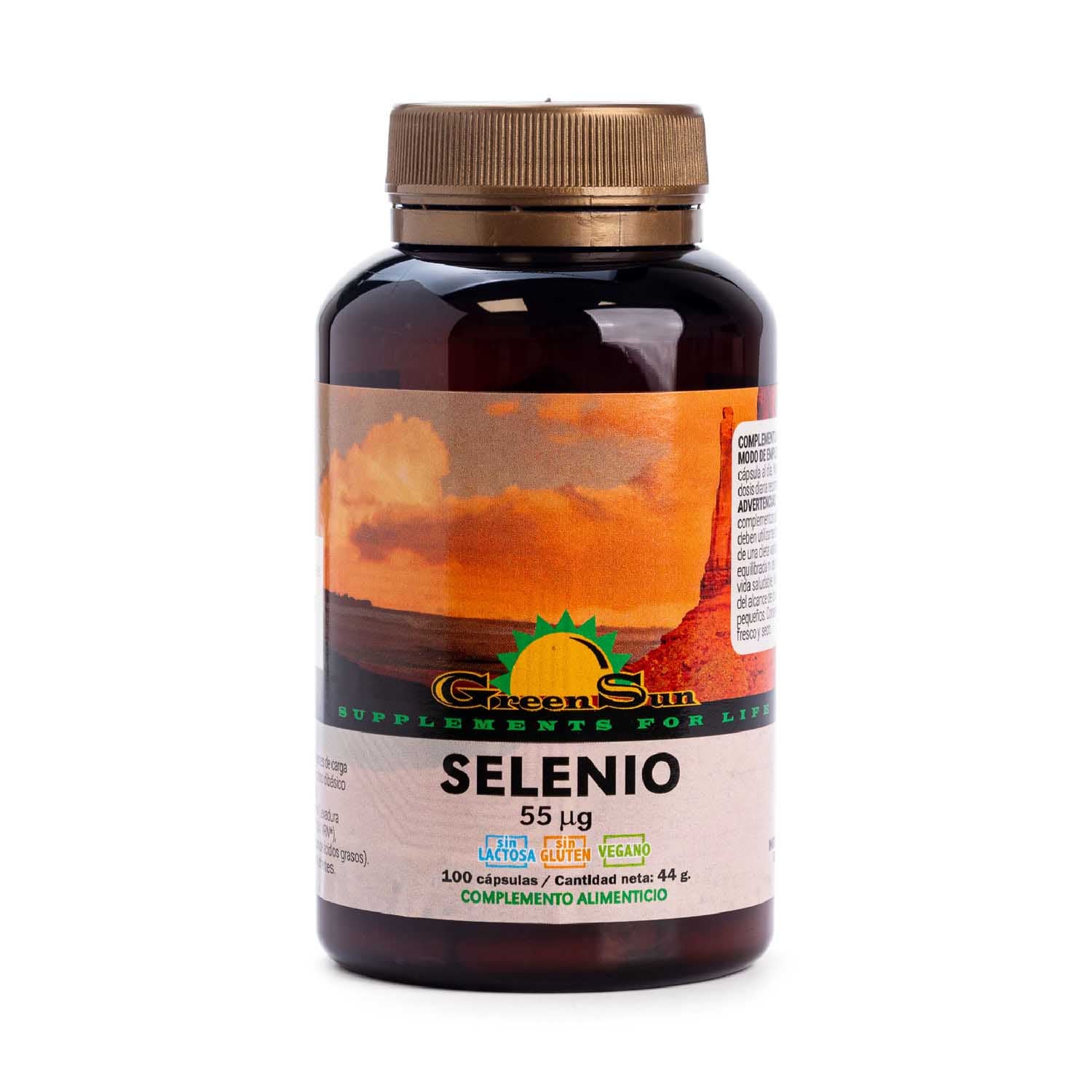 Selenio 100 cápsulas Green Sun