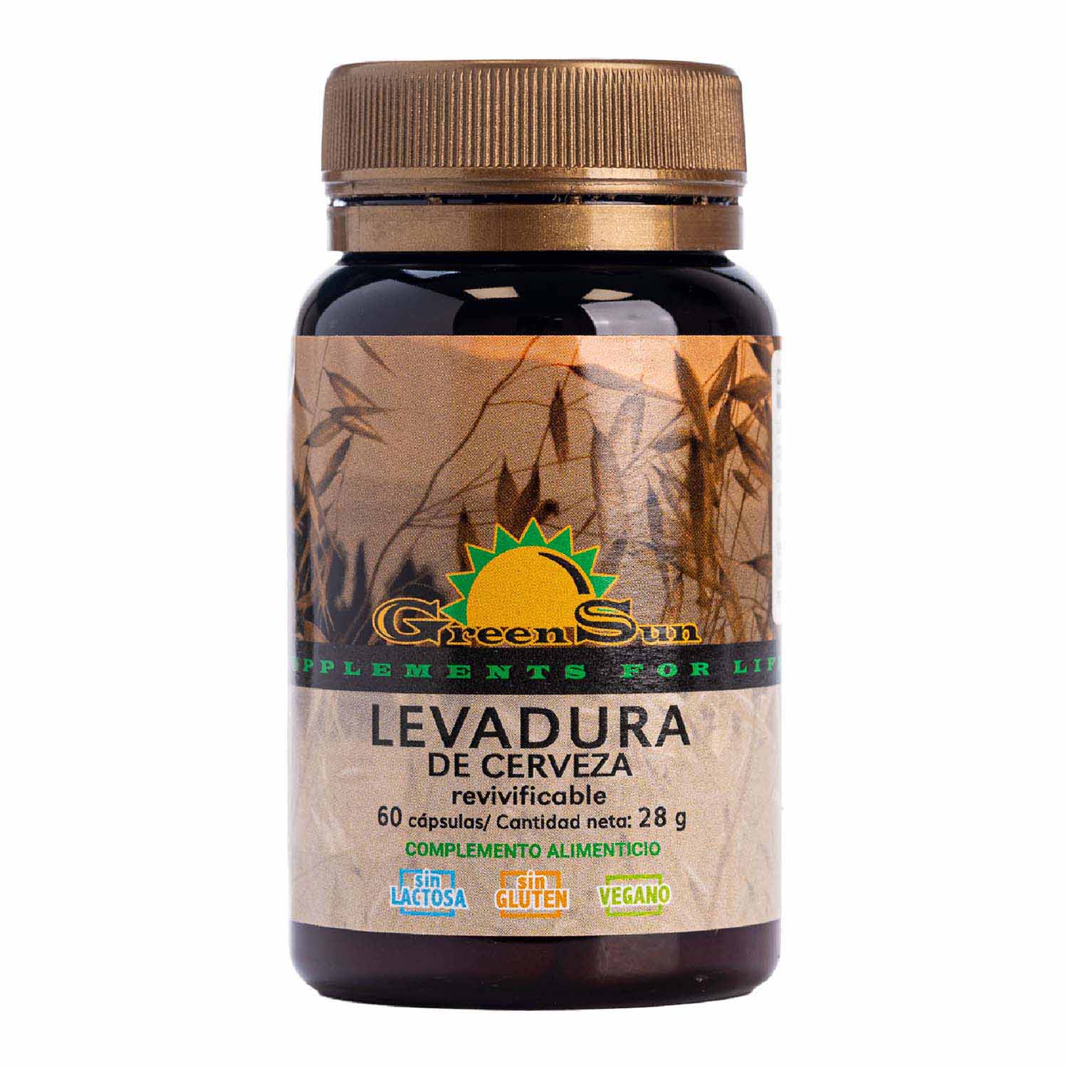 Levadura de Cerveza Revivificable 60 cápsulas Green Sun