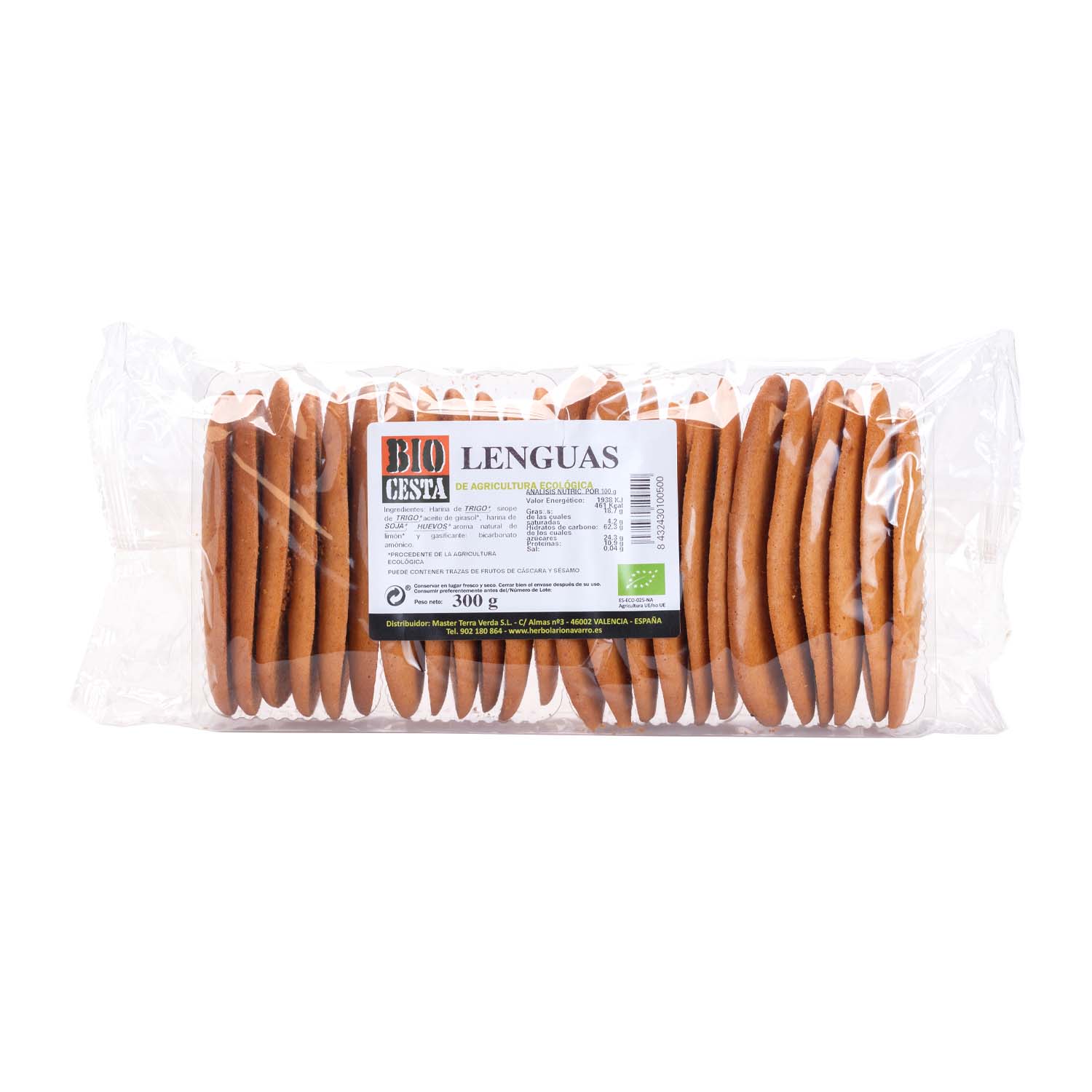 Galletas Lenguas de gato 300g Bio Cesta