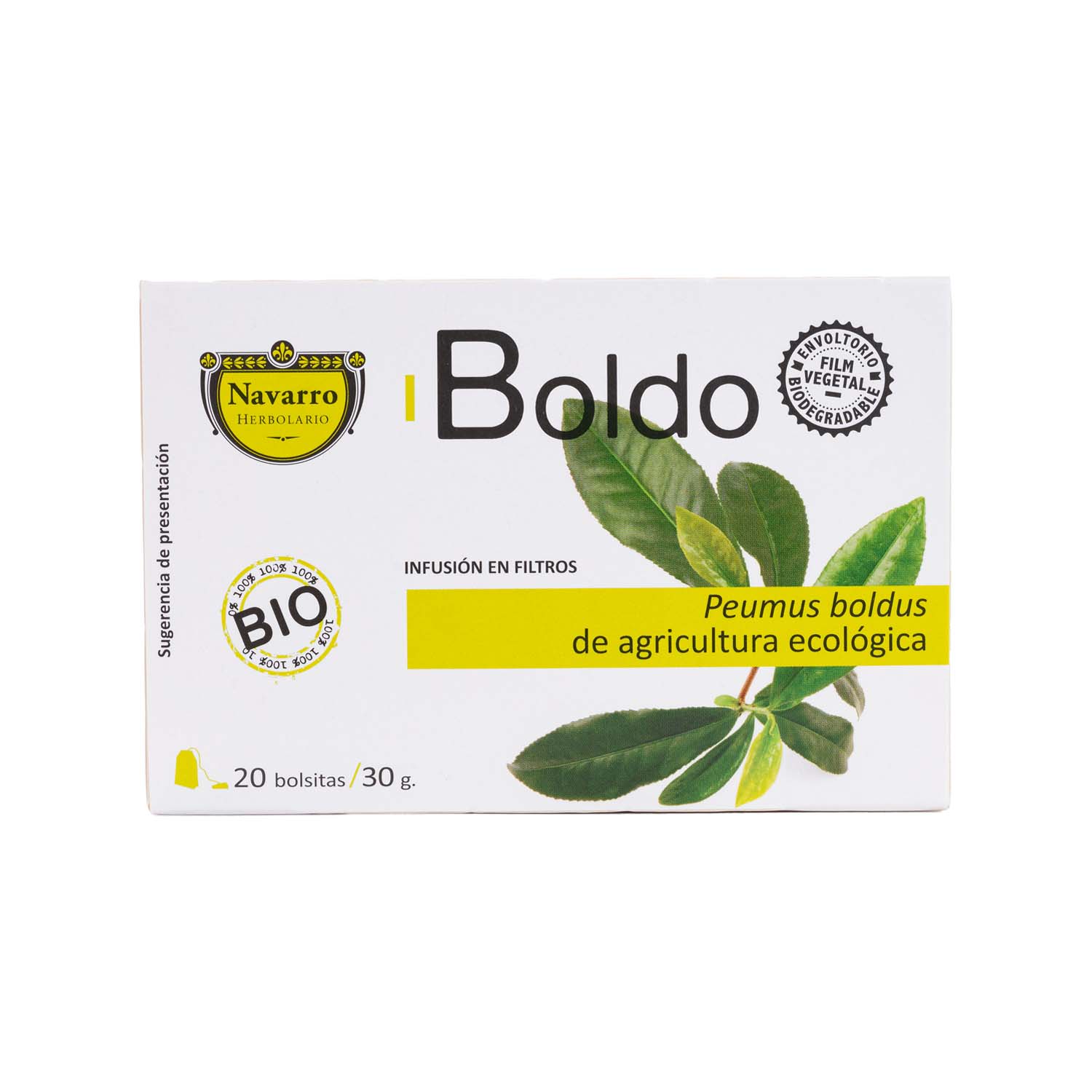 Infusión de Boldo 20 filtros Herbolario Navarro