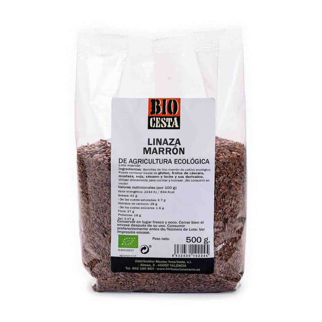 Semillas de lino marrón 500g Bio Cesta