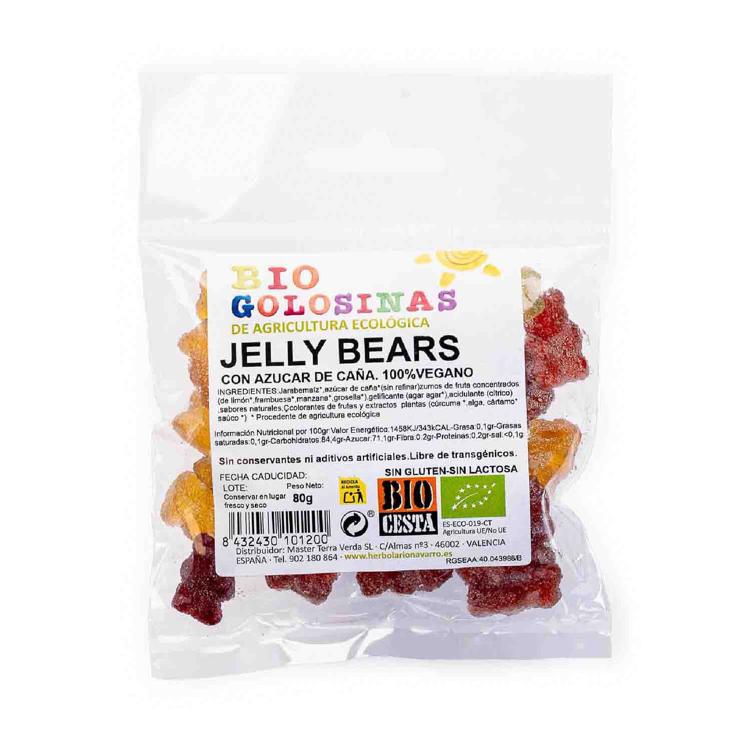 Golosina Jelly bears 80g Bio Cesta