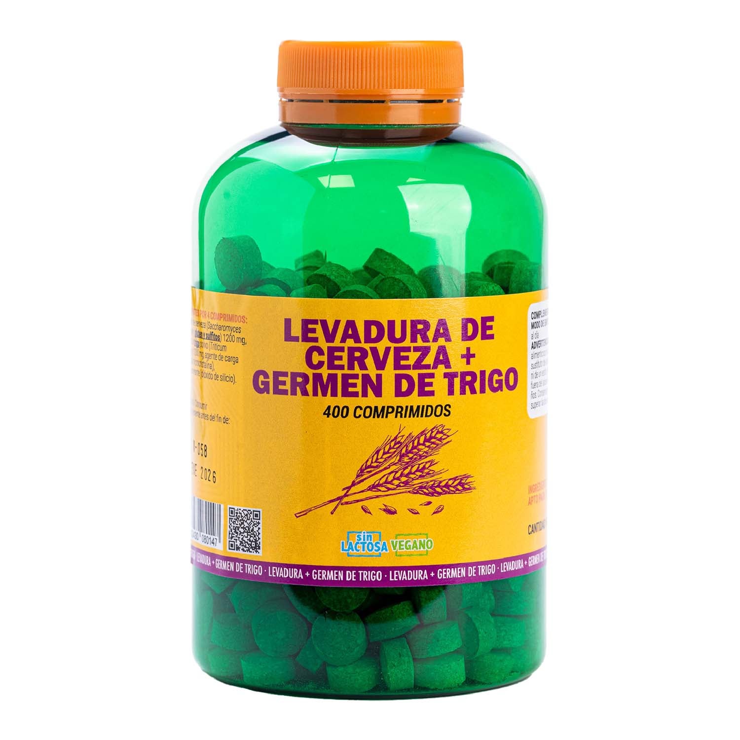 Levadura de cerveza y germen de trigo 400 comp Terra Verda