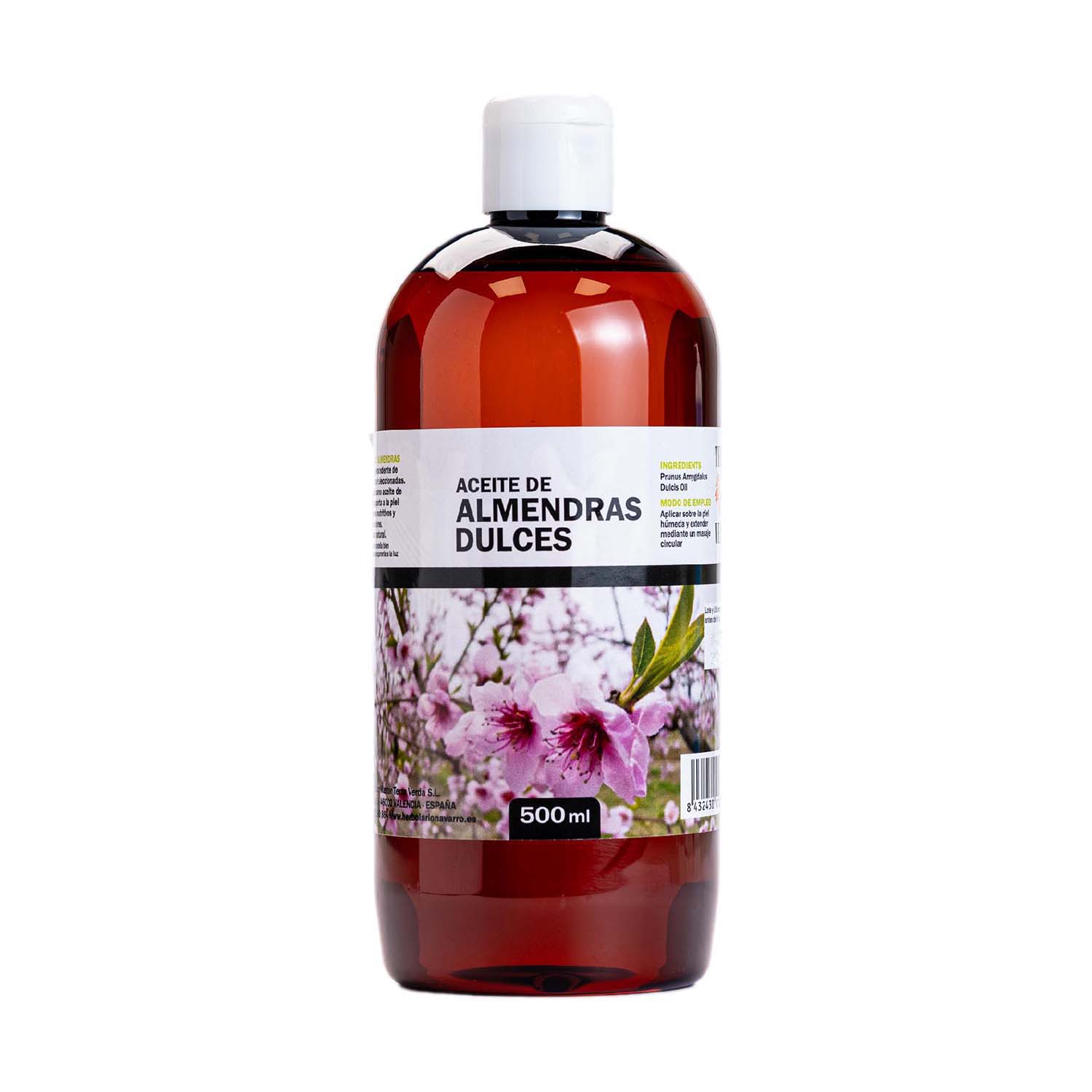 Aceite corporal de almendras dulces 500ml Terra Verda