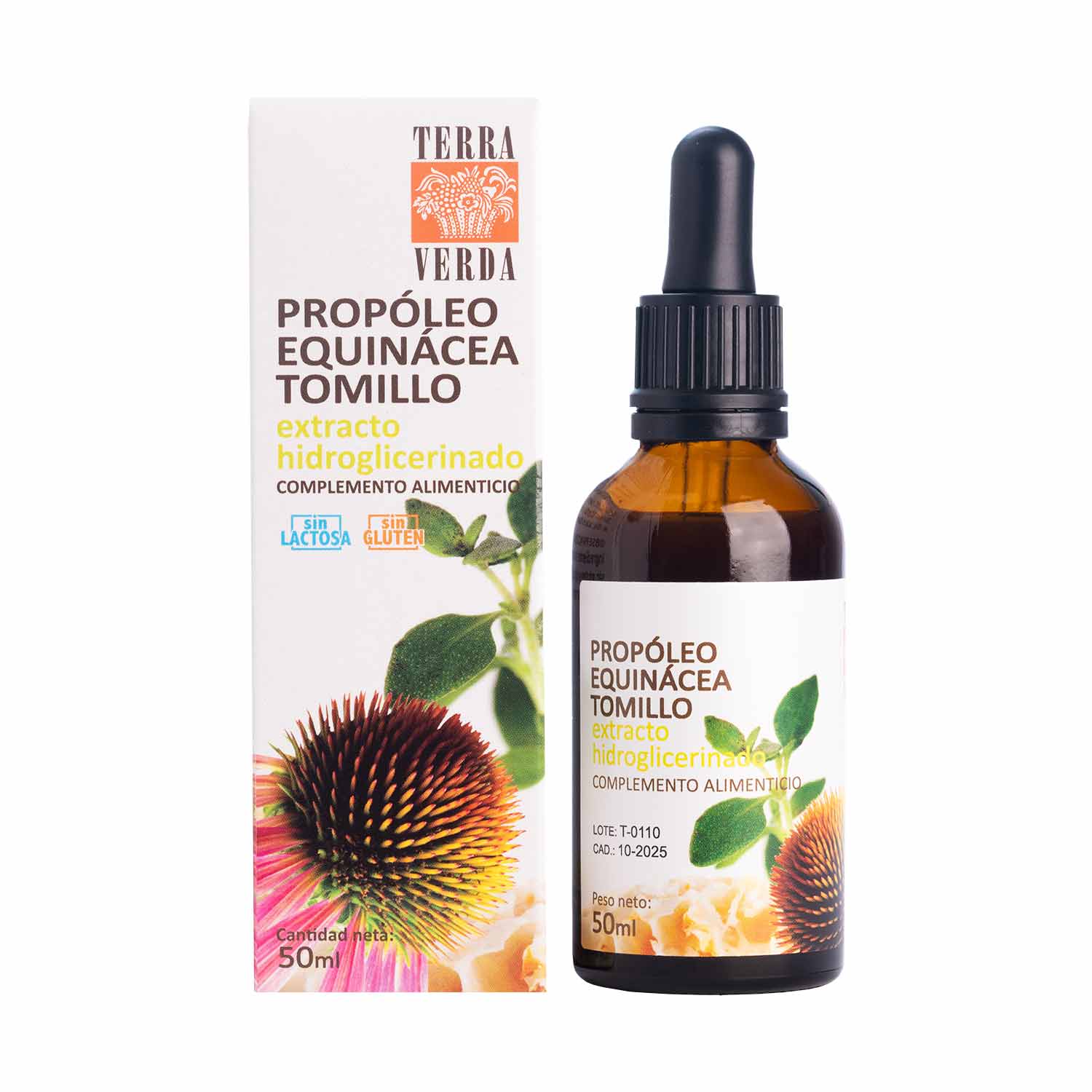 Extracto de propóleo, equinácea y tomillo 50ml Terra Verda