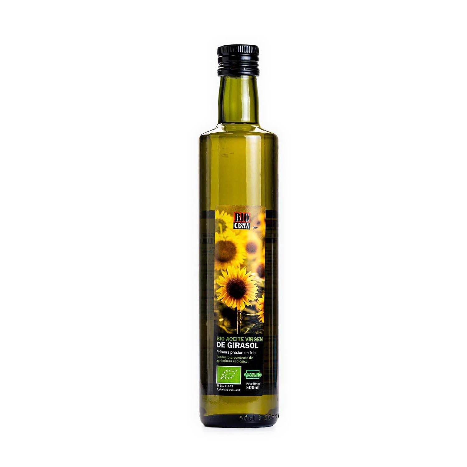 Aceite de Girasol virgen 500ml Bio Cesta