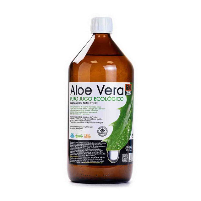 Aloe vera jugo puro ecológico 1L Bio Cesta