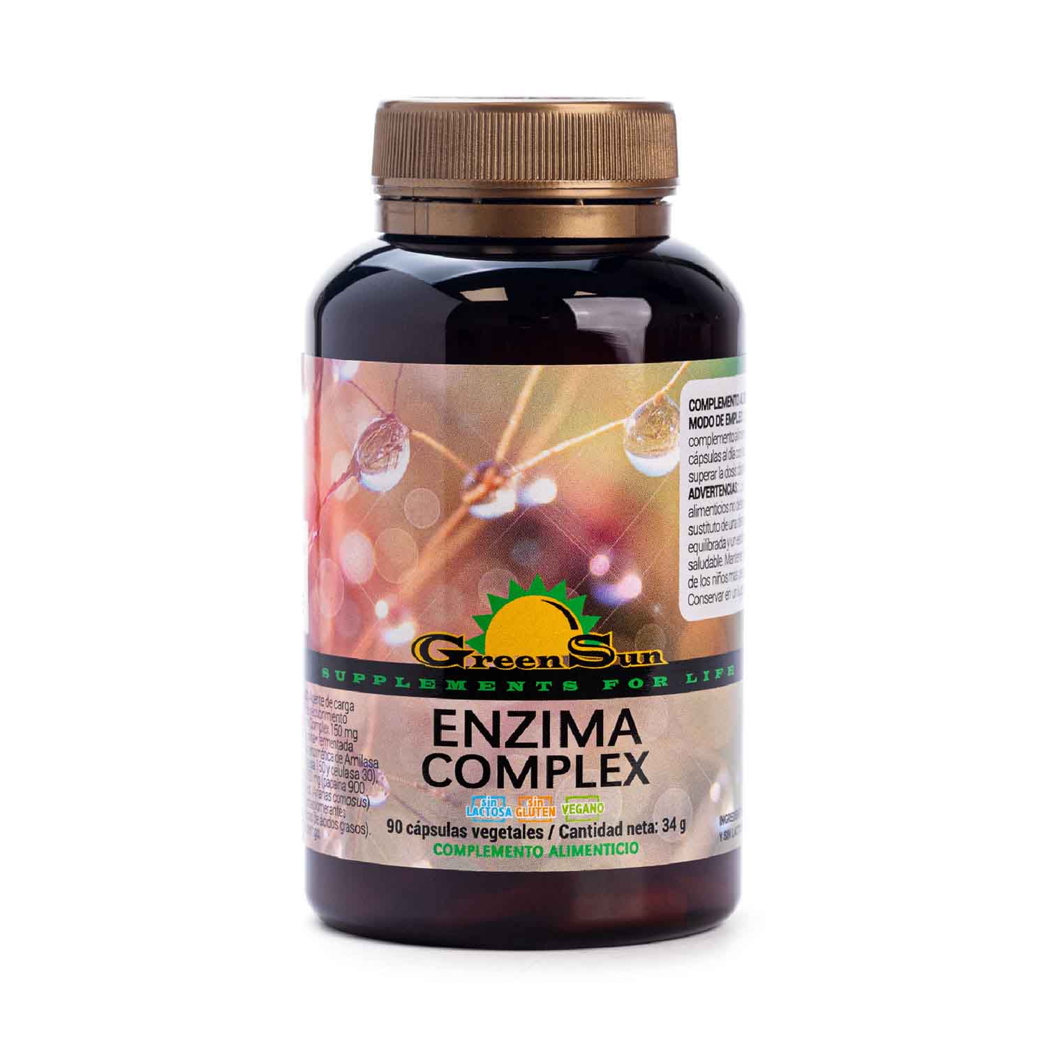 Enzima complex 90 cápsulas Green Sun