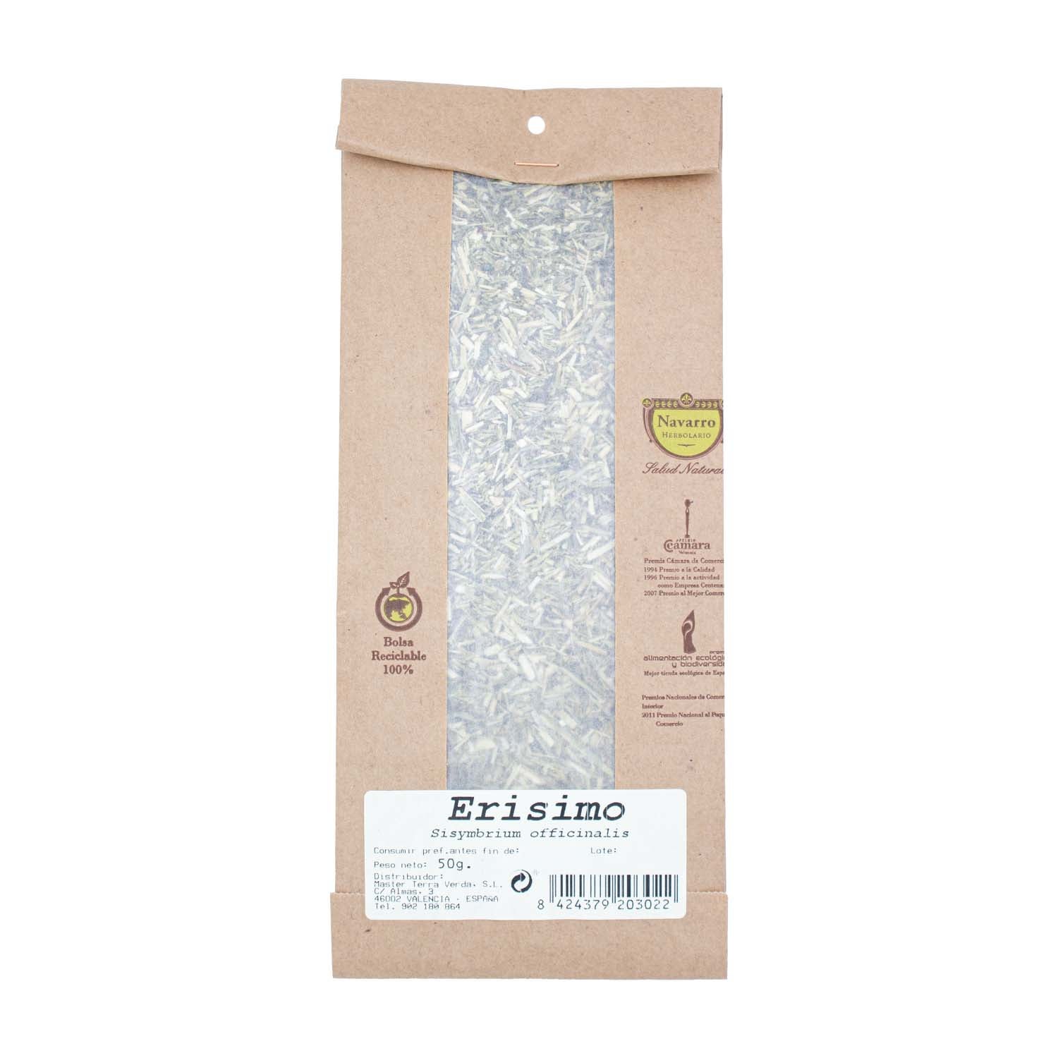 Erísimo a granel para infusión 50g Herbolario Navarro