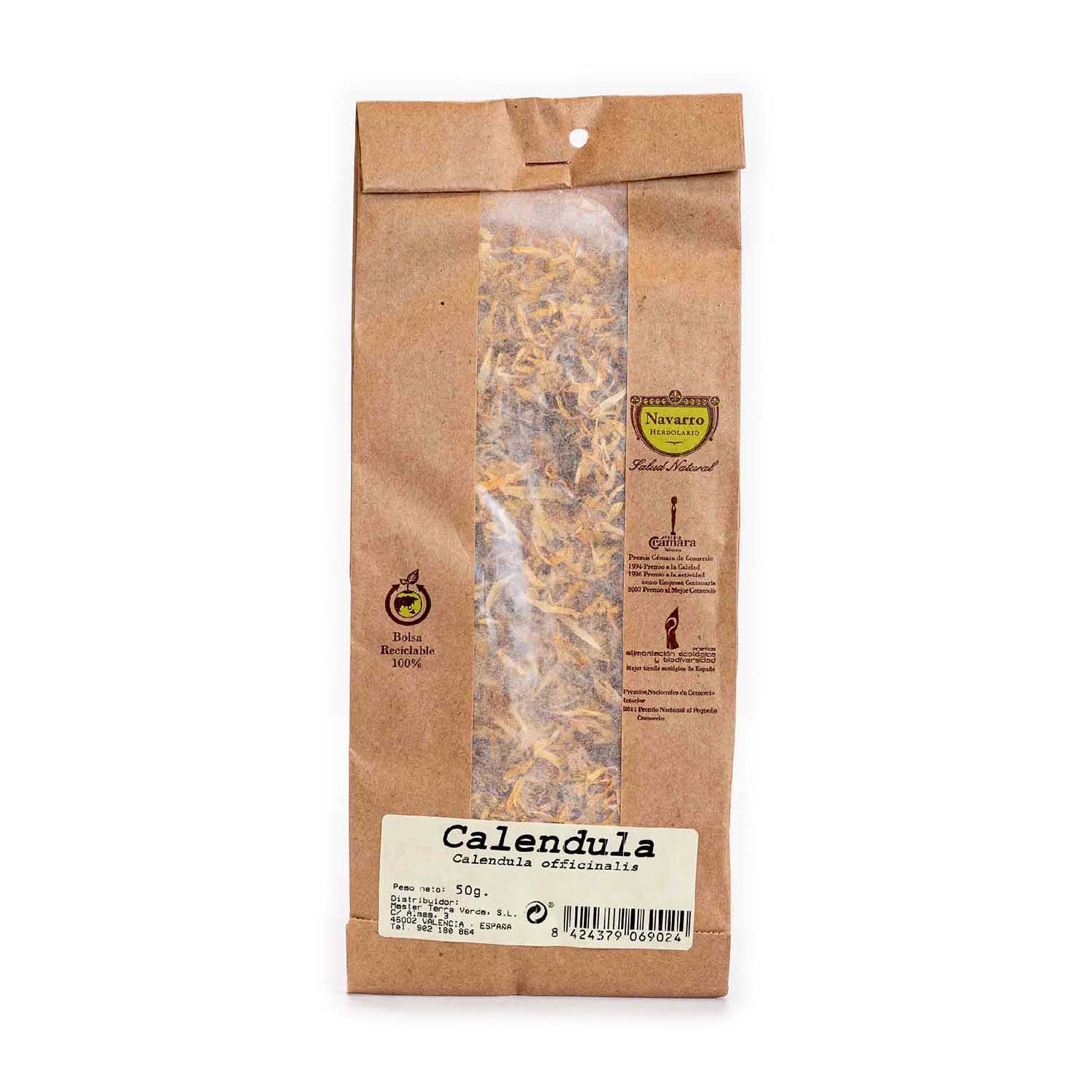 Caléndula a granel para infusión 50g Herbolario Navarro