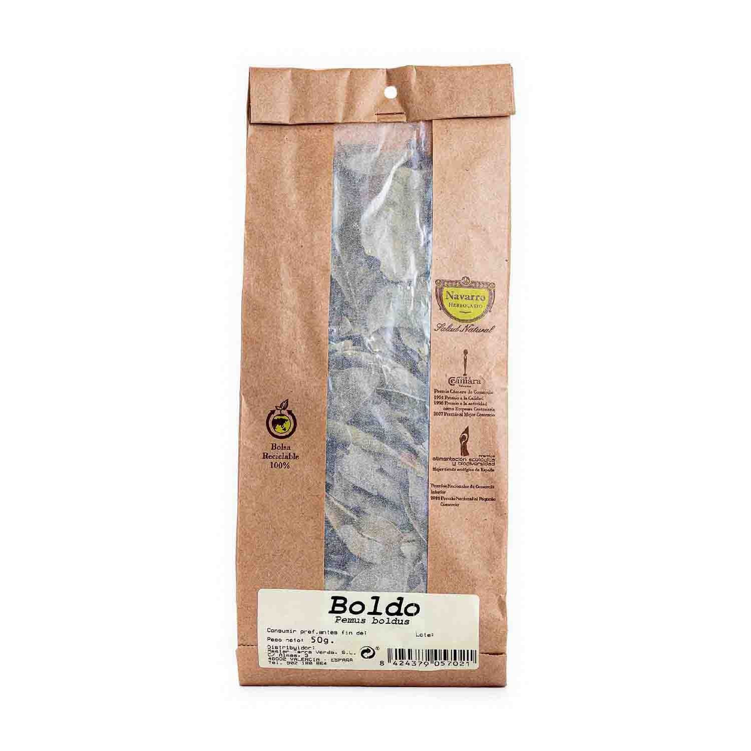 Boldo a granel para infusión 50g Herbolario Navarro