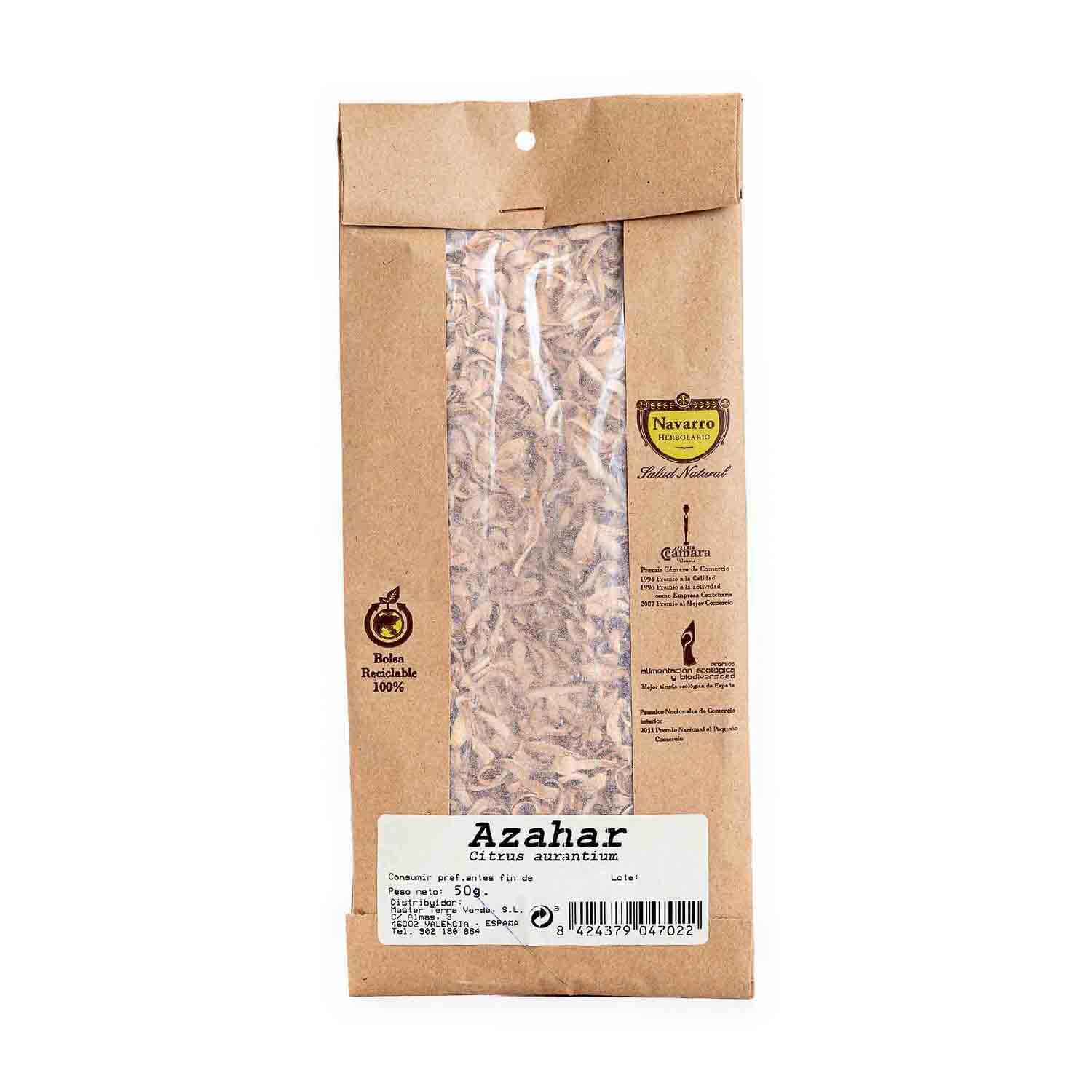 Azahar a granel para infusión 50g Herbolario Navarro