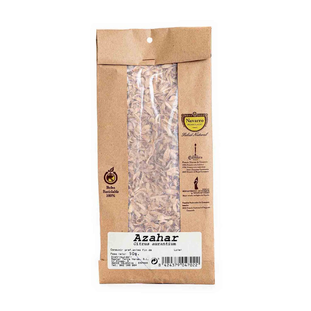 Azahar Rind Azahar a granel para infusión 50g Herbolario Navarro