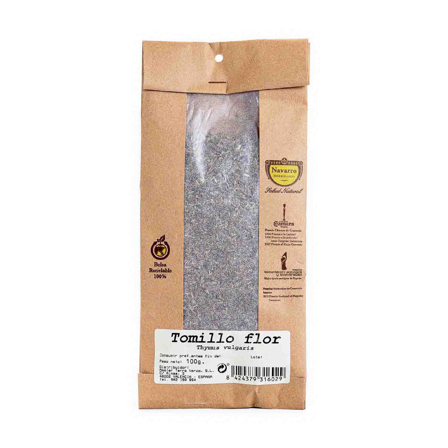 Tomillo a granel para infusión 100g Herbolario Navarro