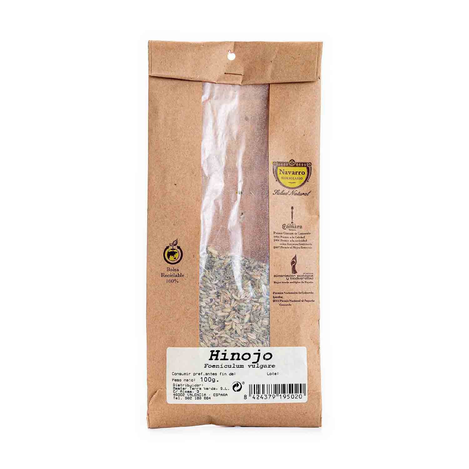 Hinojo a granel para infusión 100g Herbolario Navarro