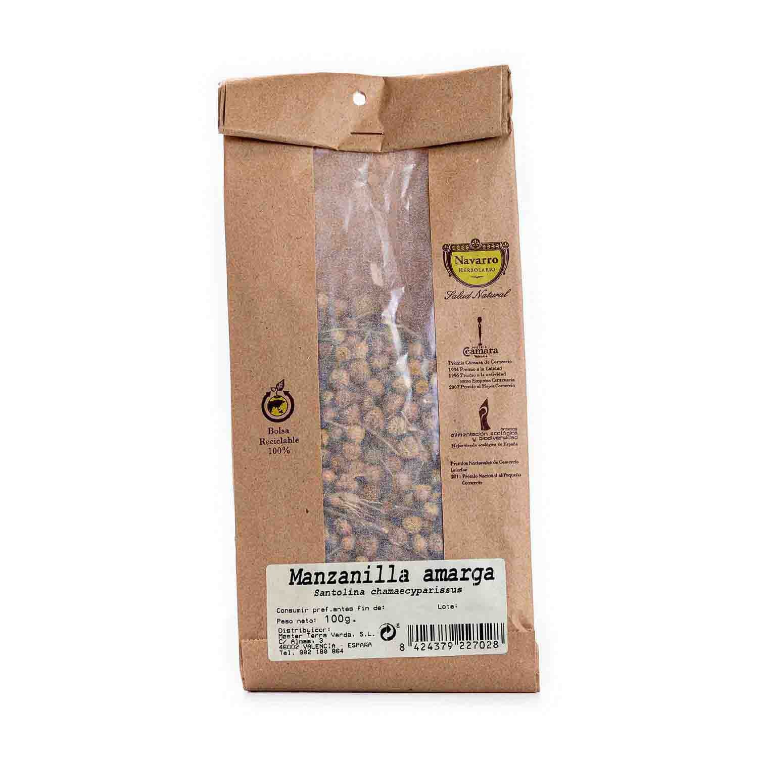 Manzanilla Mahón a granel para infusión 100g Herbolario Navarro