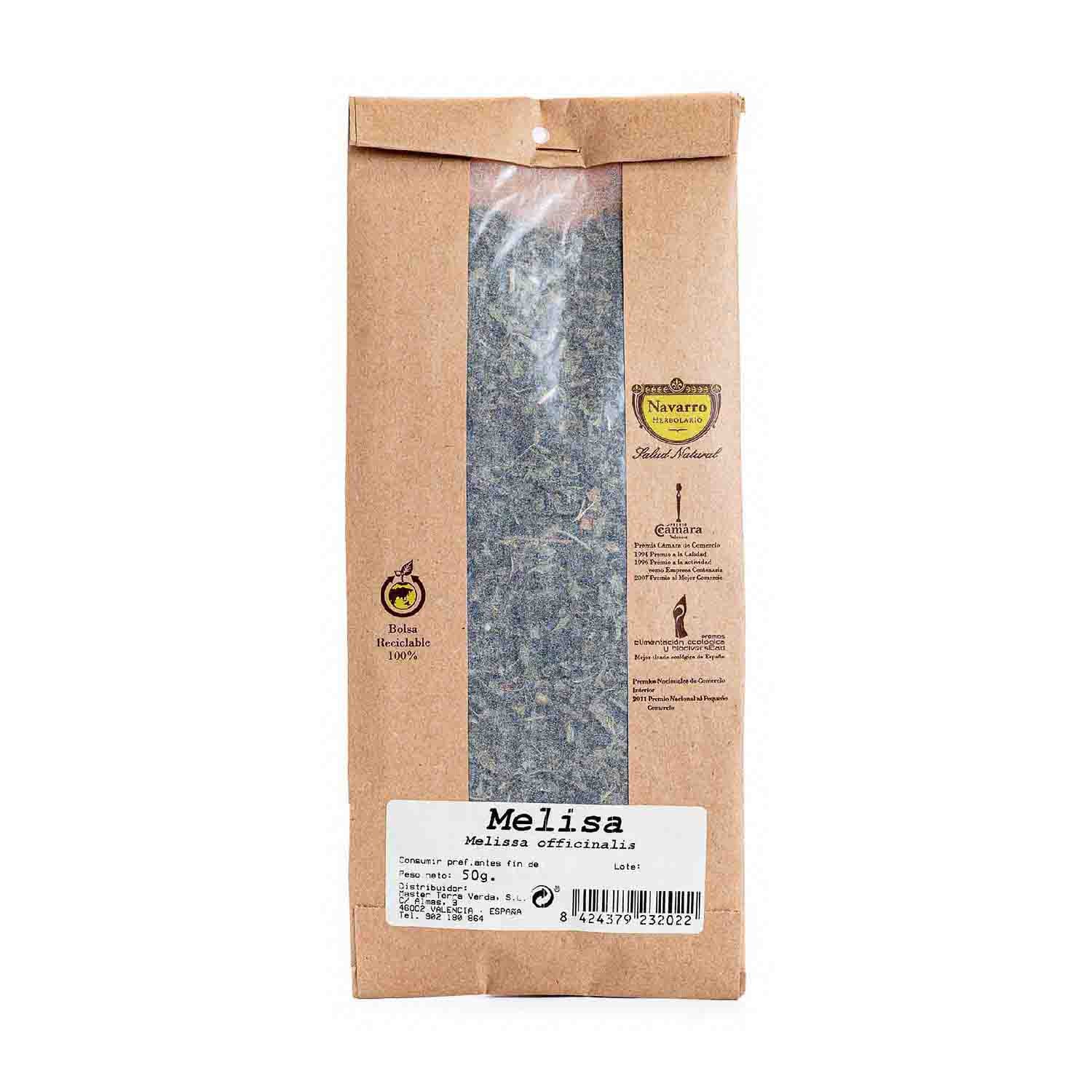 Melisa a granel para infusión 50g Herbolario Navarro