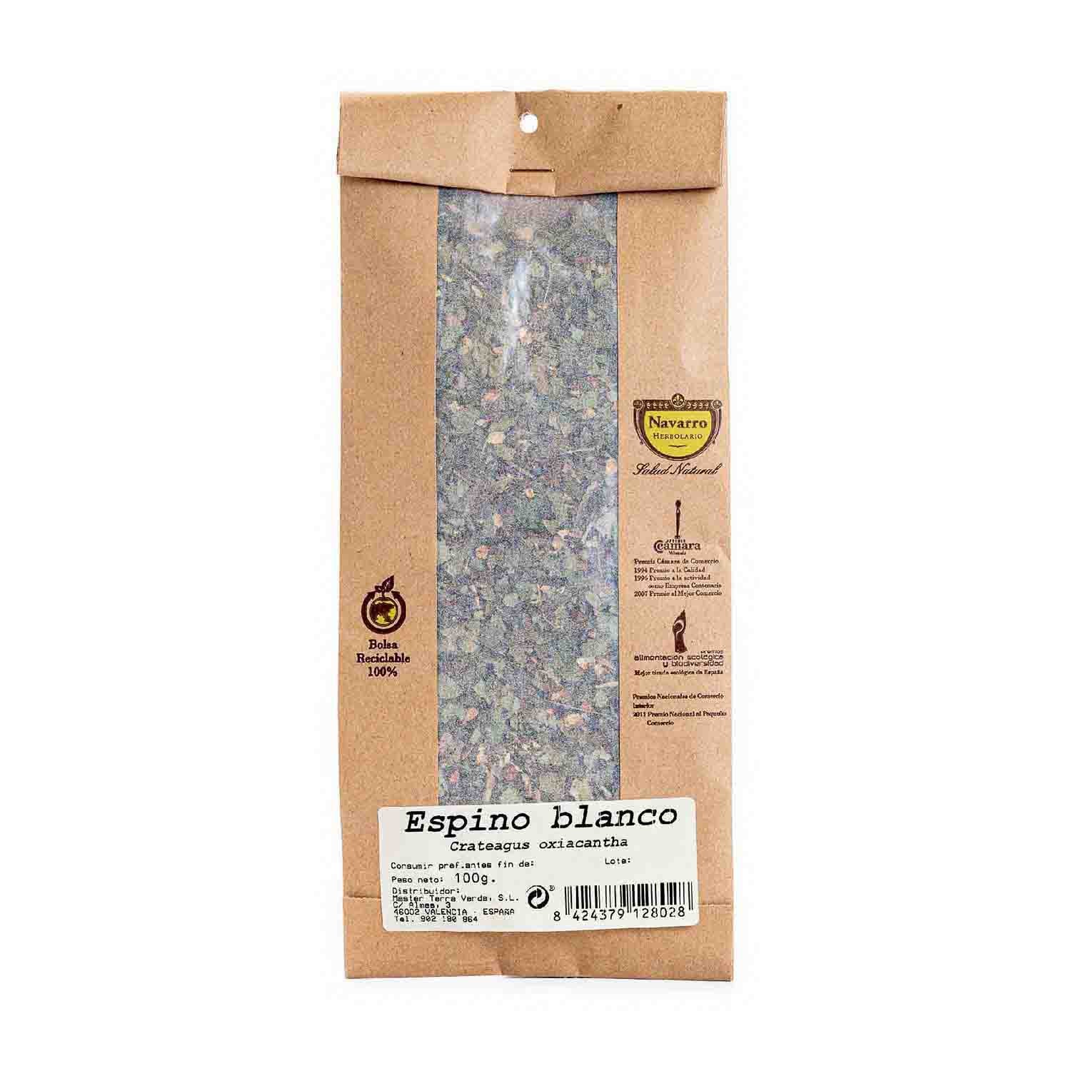 Espino blanco a granel para infusión 100g Herbolario Navarro