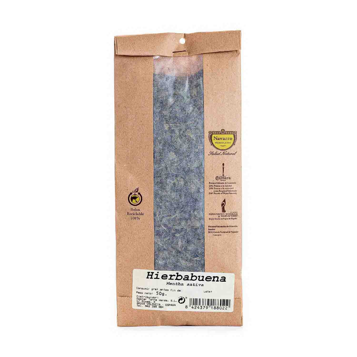 Hierbabuena a granel para infusión 50g Herbolario Navarro