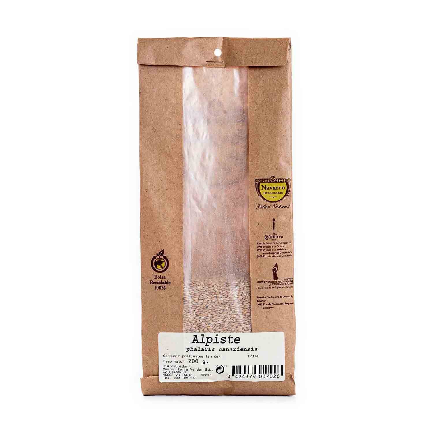 Alpiste en semillas para infusión 200g Herbolario Navarro