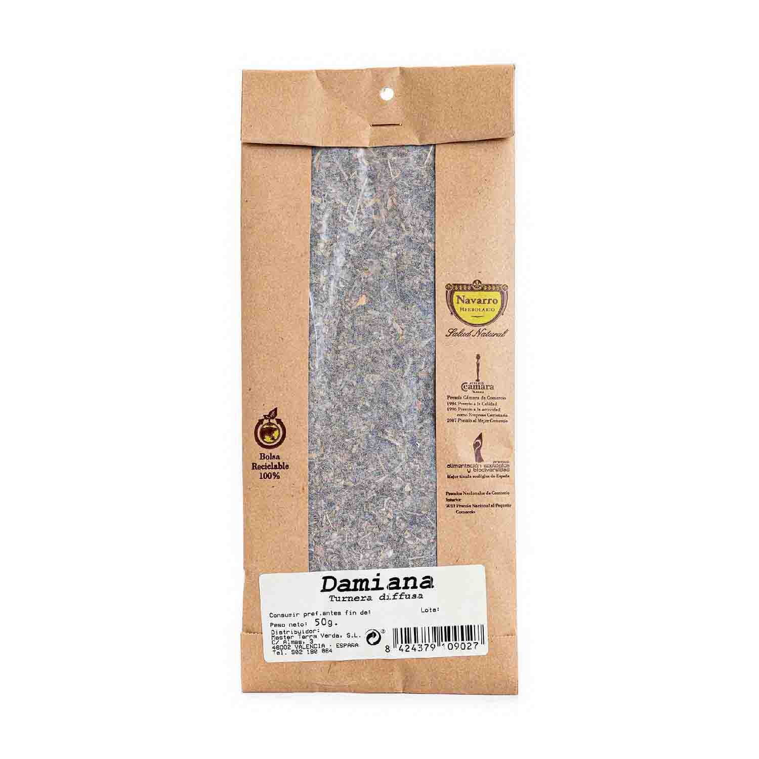 Damiana a granel para infusión 50g Herbolario Navarro