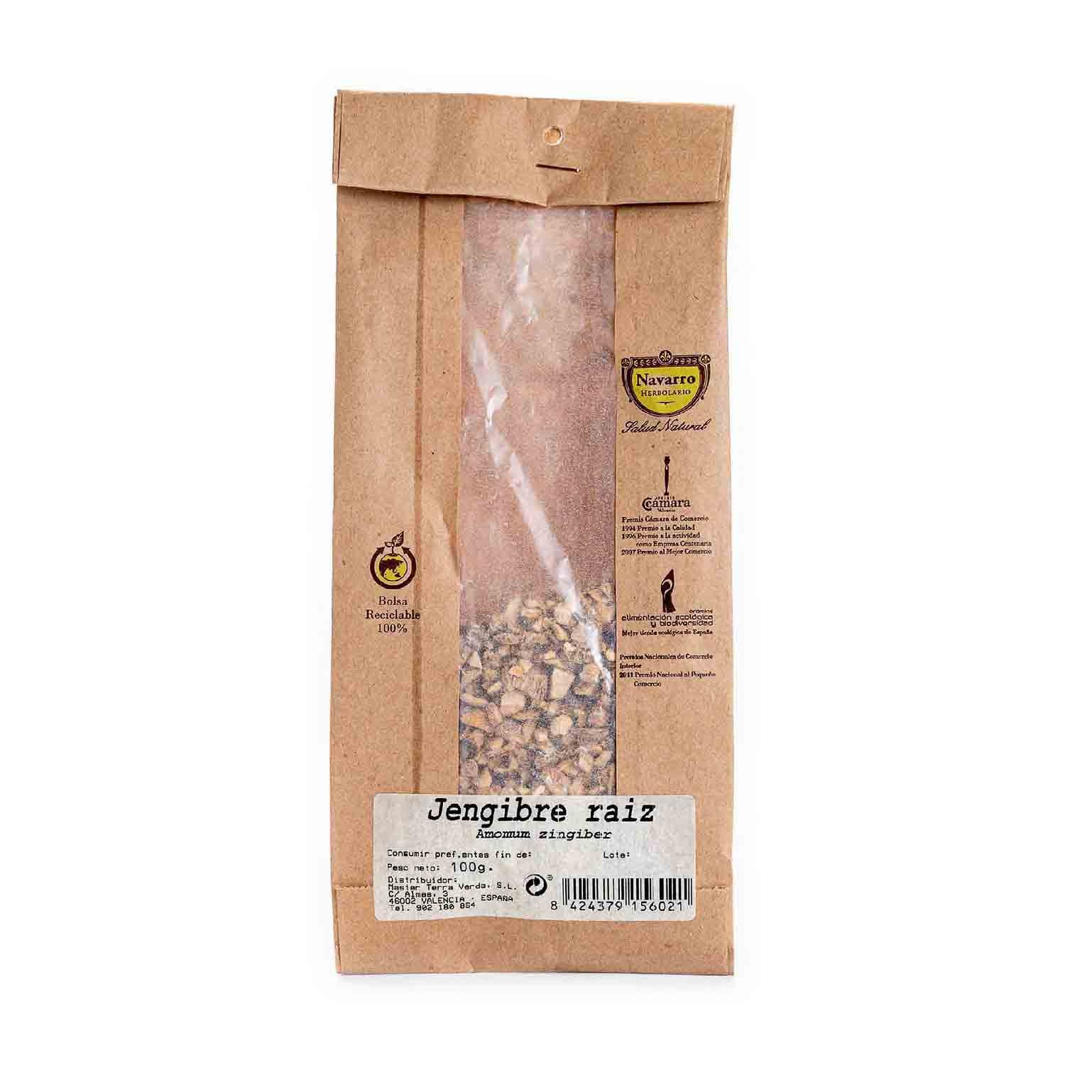 Raíz de jengibre 120g Herbolario Navarro