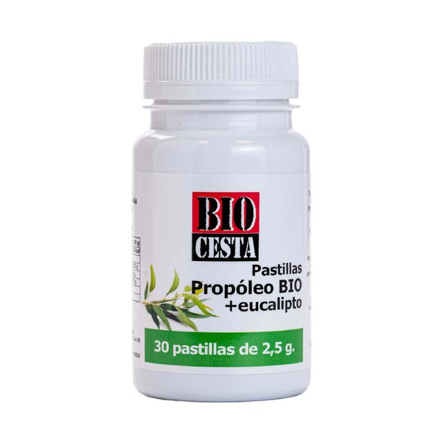 Propóleo con eucalipto masticables 30 comprimidos Bio Cesta