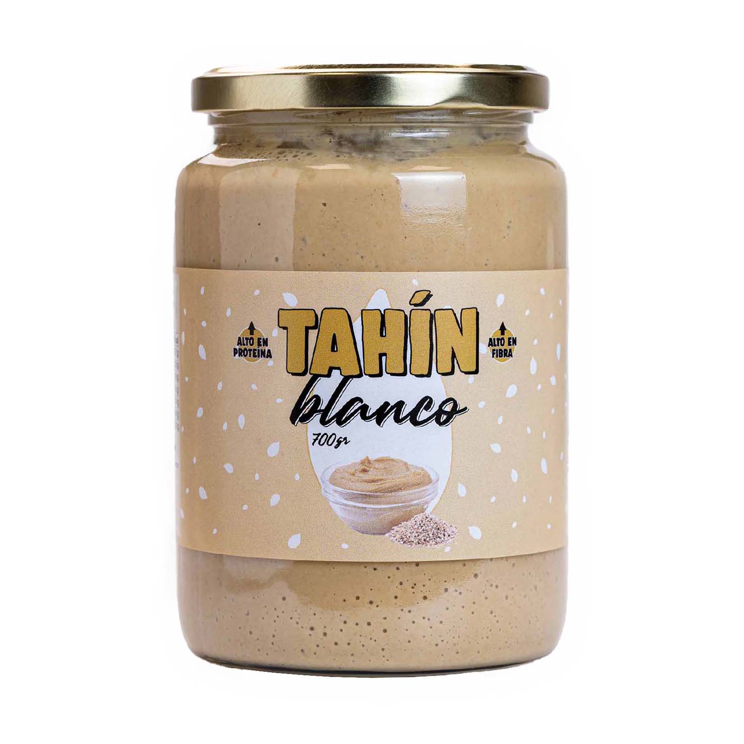 Tahín de sésamo blanco sin piel 700g Bio Cesta