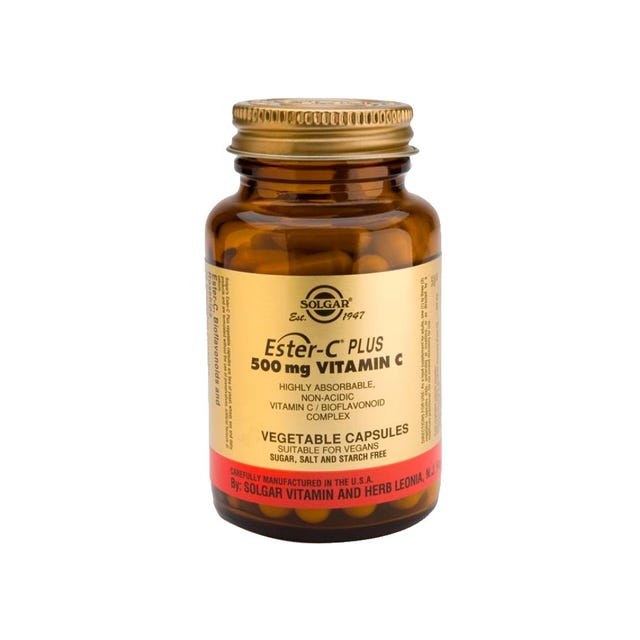 Vitamina C Ester-C Plus 500 mg 100 comprimidos Solgar
