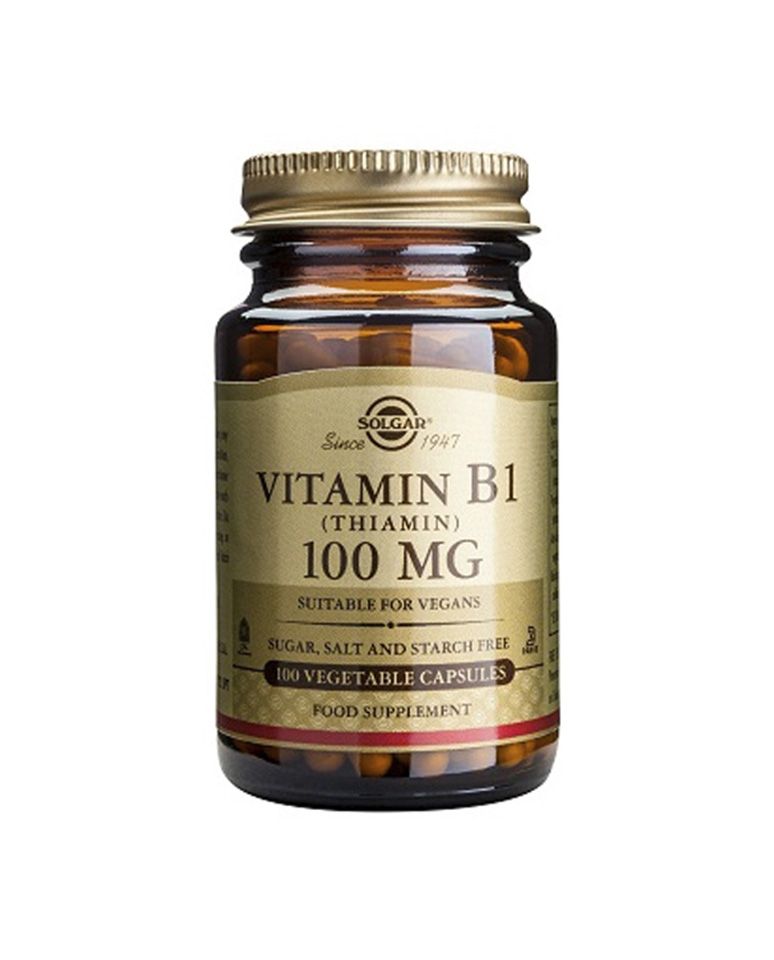 Vitamina B1 (Tiamina) 100 mg 100 cápsulas Solgar