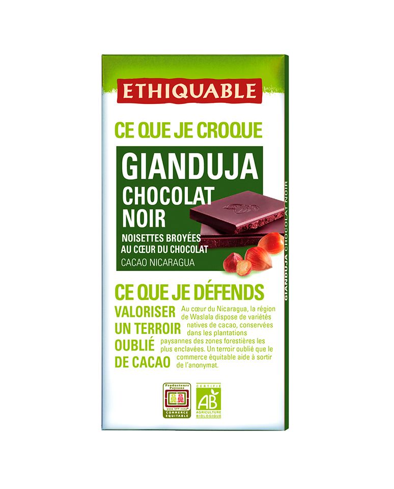 Chocolate negro de Gianduja
