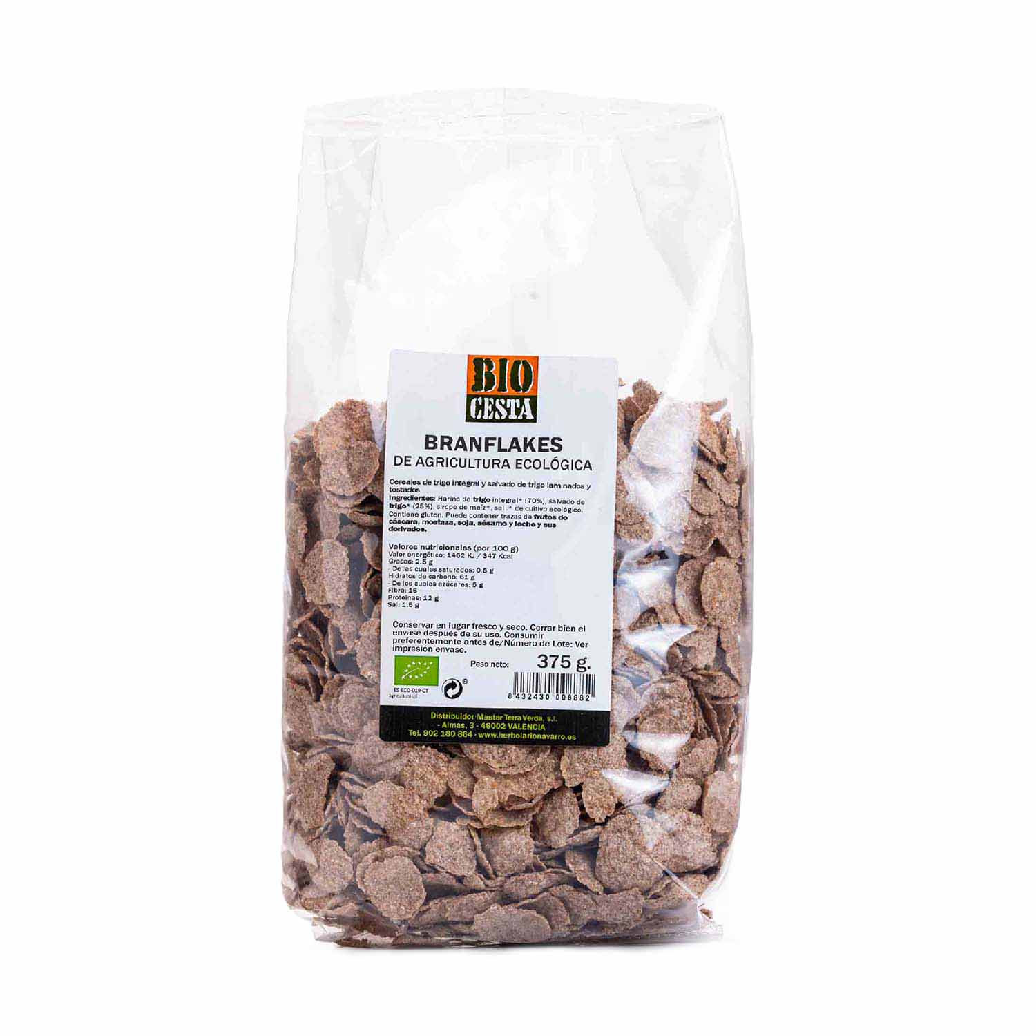 Cereales desayuno Branflakes 375g Bio Cesta