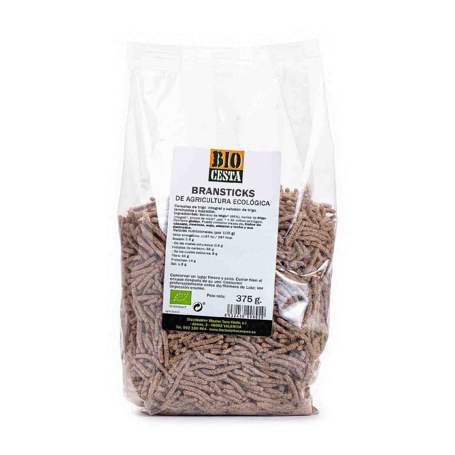 Cereales desayuno Bransticks 375g Bio Cesta