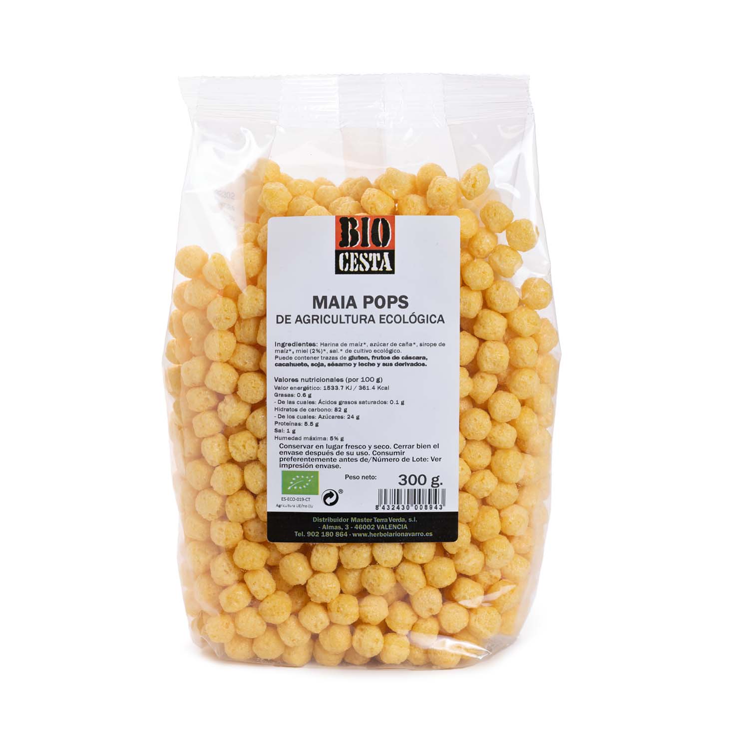 Maíz hinchado Maya pops 300g Bio Cesta