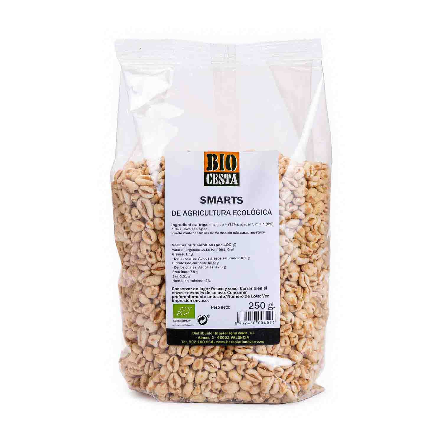 Smarts de trigo de hinchado con miel 250g Bio Cesta