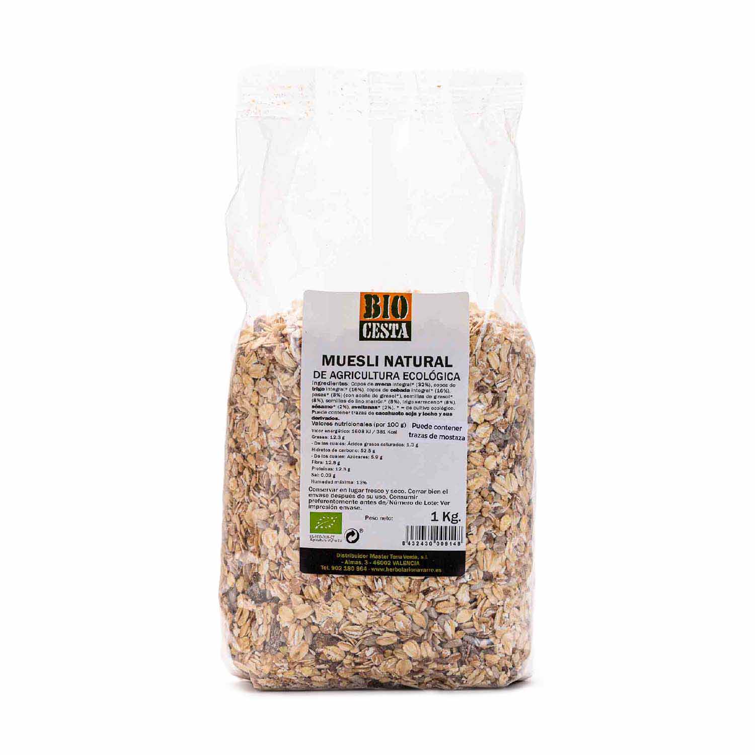 Muesli natural bio 1kg Bio Cesta