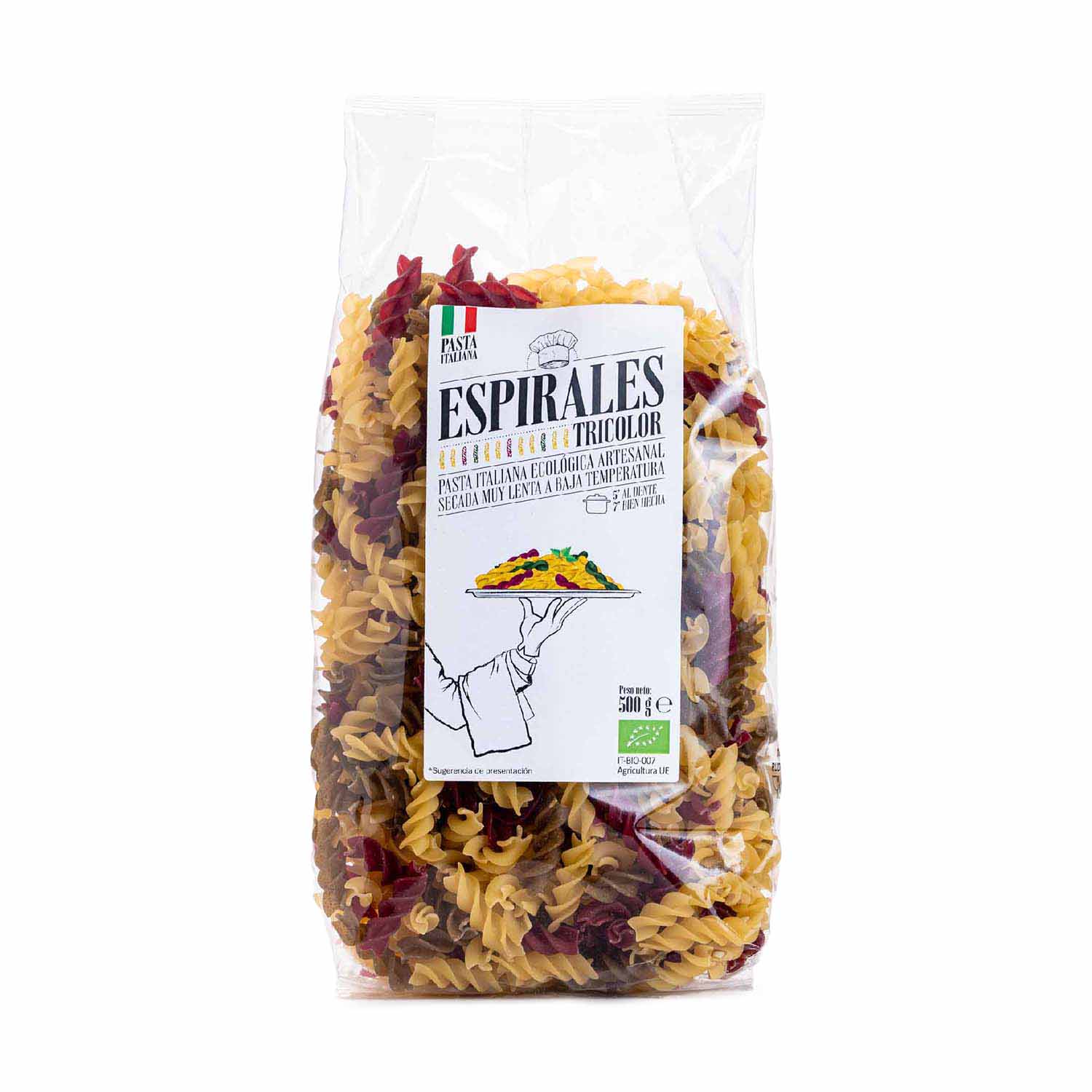 Espiral tricolor 500g Bio Cesta