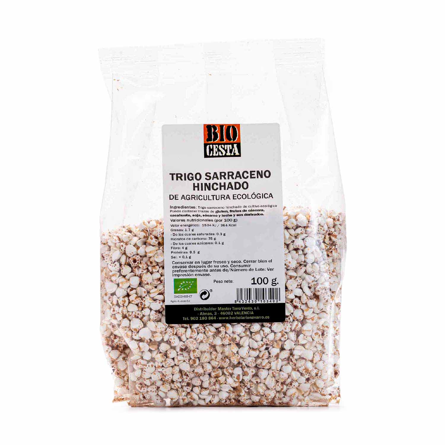 Trigo sarraceno hinchado 100g Bio Cesta
