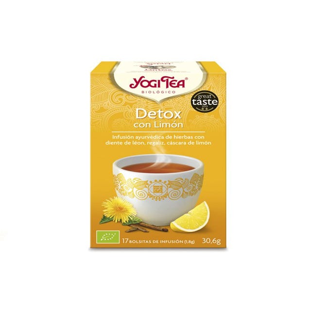 Infusión Detox con Limón 17 filtros Yogi Tea