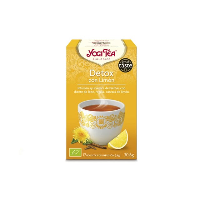 Infusión Detox con Limón 17 filtros Yogi Tea