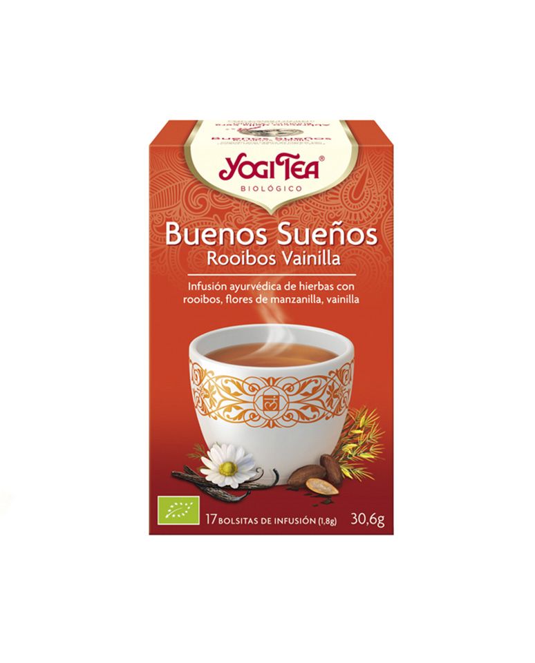 Infusión Buenos Sueños Rooibos Vainilla 17 filtros Yogi Tea