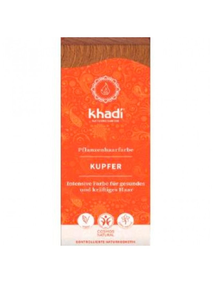 Tinte capilar herbal color cobre 100g Khadi