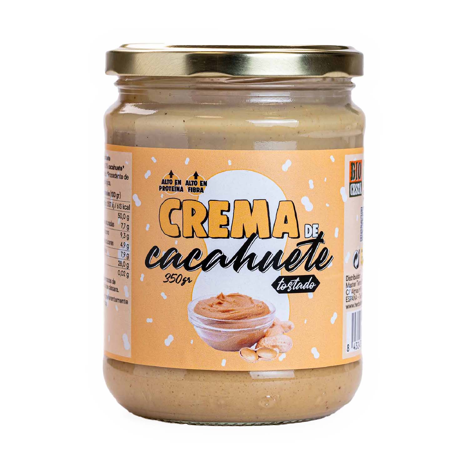 Crema de cacahuetes tostados bio 350g Bio Cesta