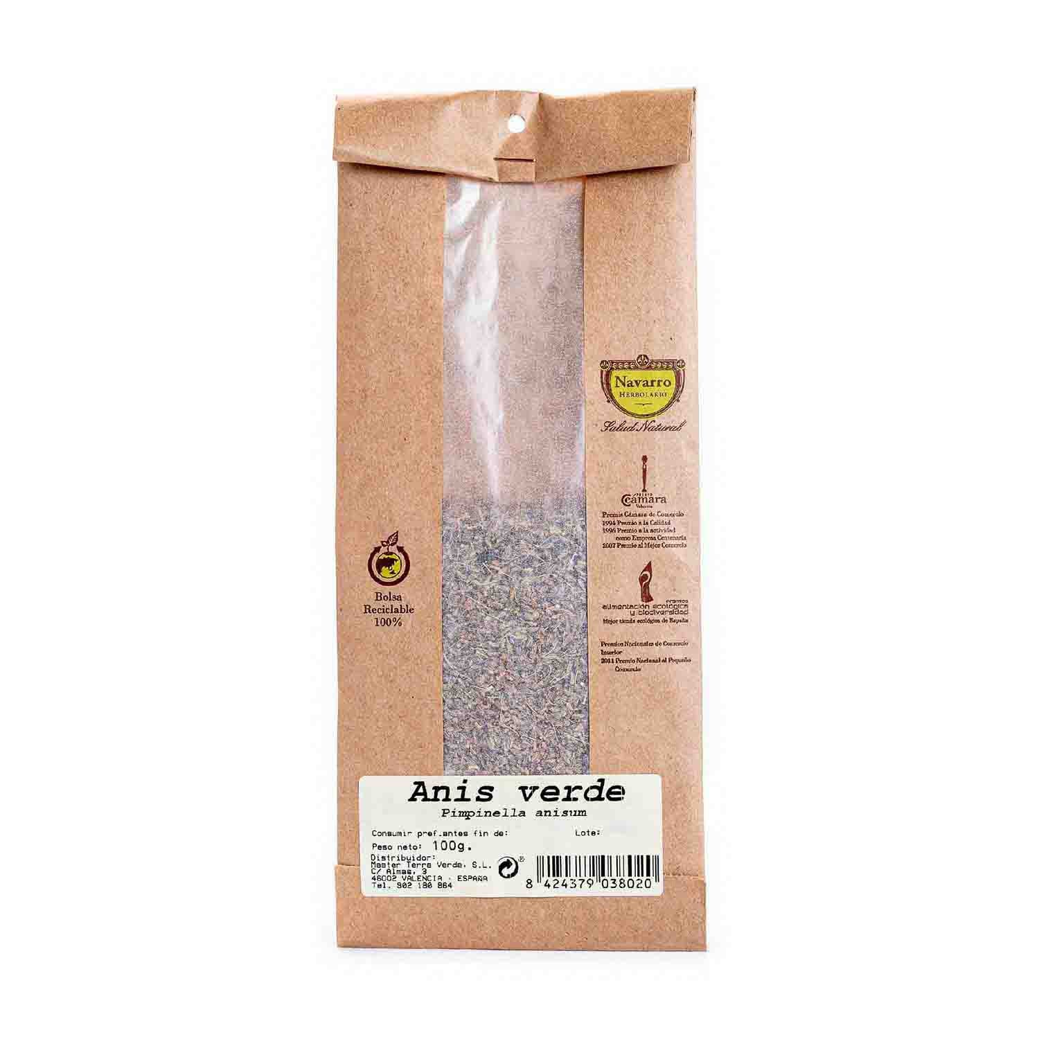 Anís Verde a granel para infusión 100g Herbolario Navarro