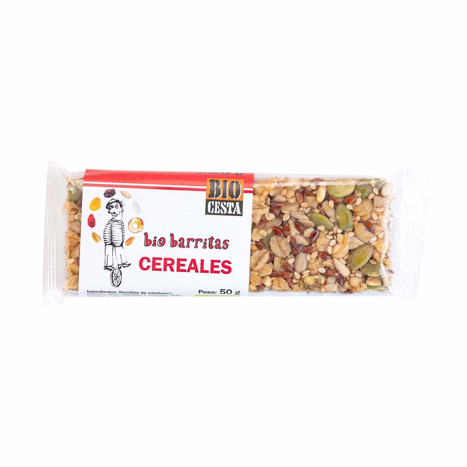 Barritas de cereales 50g Bio Cesta
