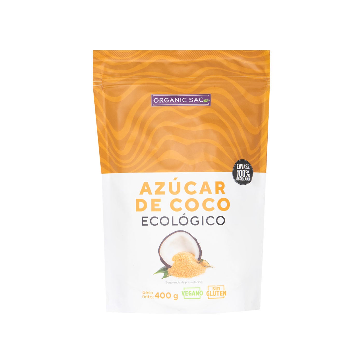 Azúcar de Coco Bio 400g Organic Sac