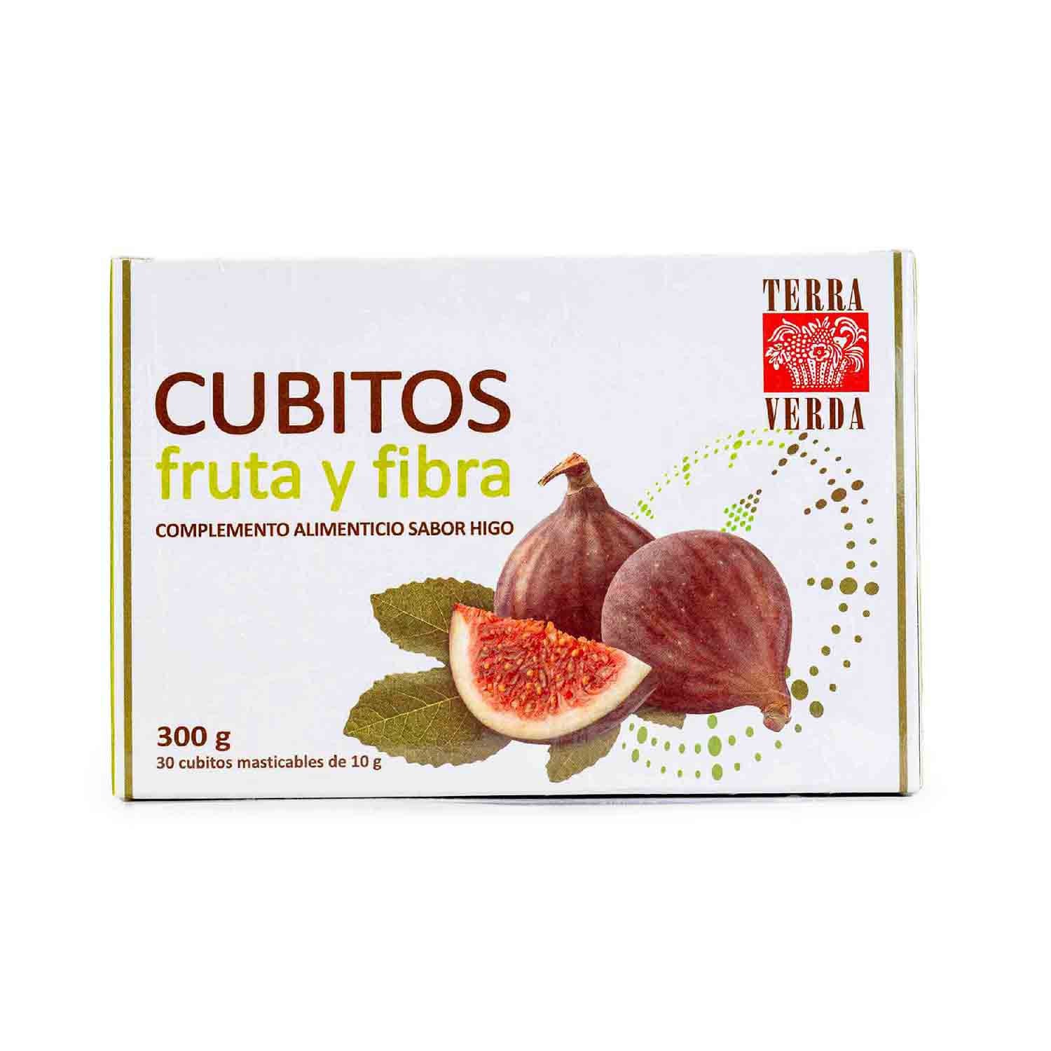 Cubitos de fruta y fibra