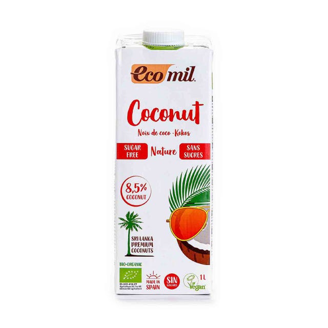 Bebida de coco sin azúcar 1L Ecomil