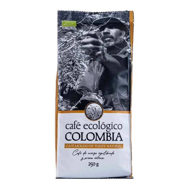 Café orgánico y molido de Colombia 250g Bio Cesta