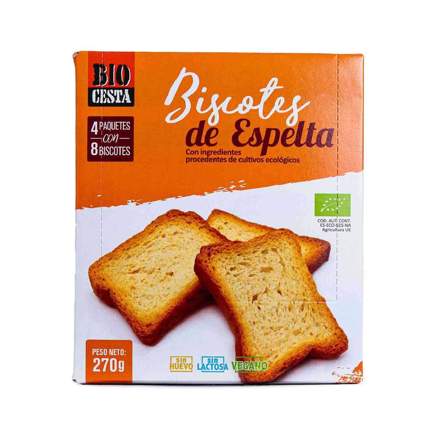 Pan tostado Biscotes de espelta eco 270g Bio Cesta